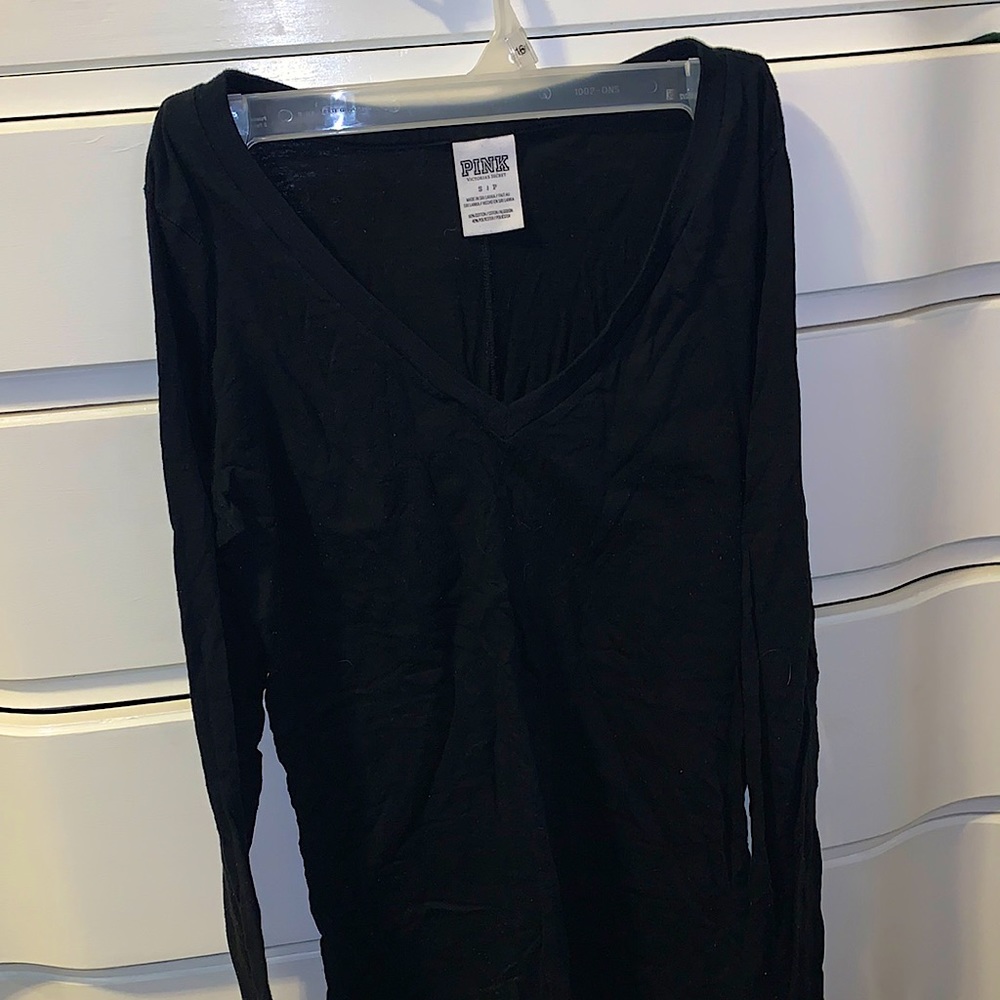 Pink black long-sleeve